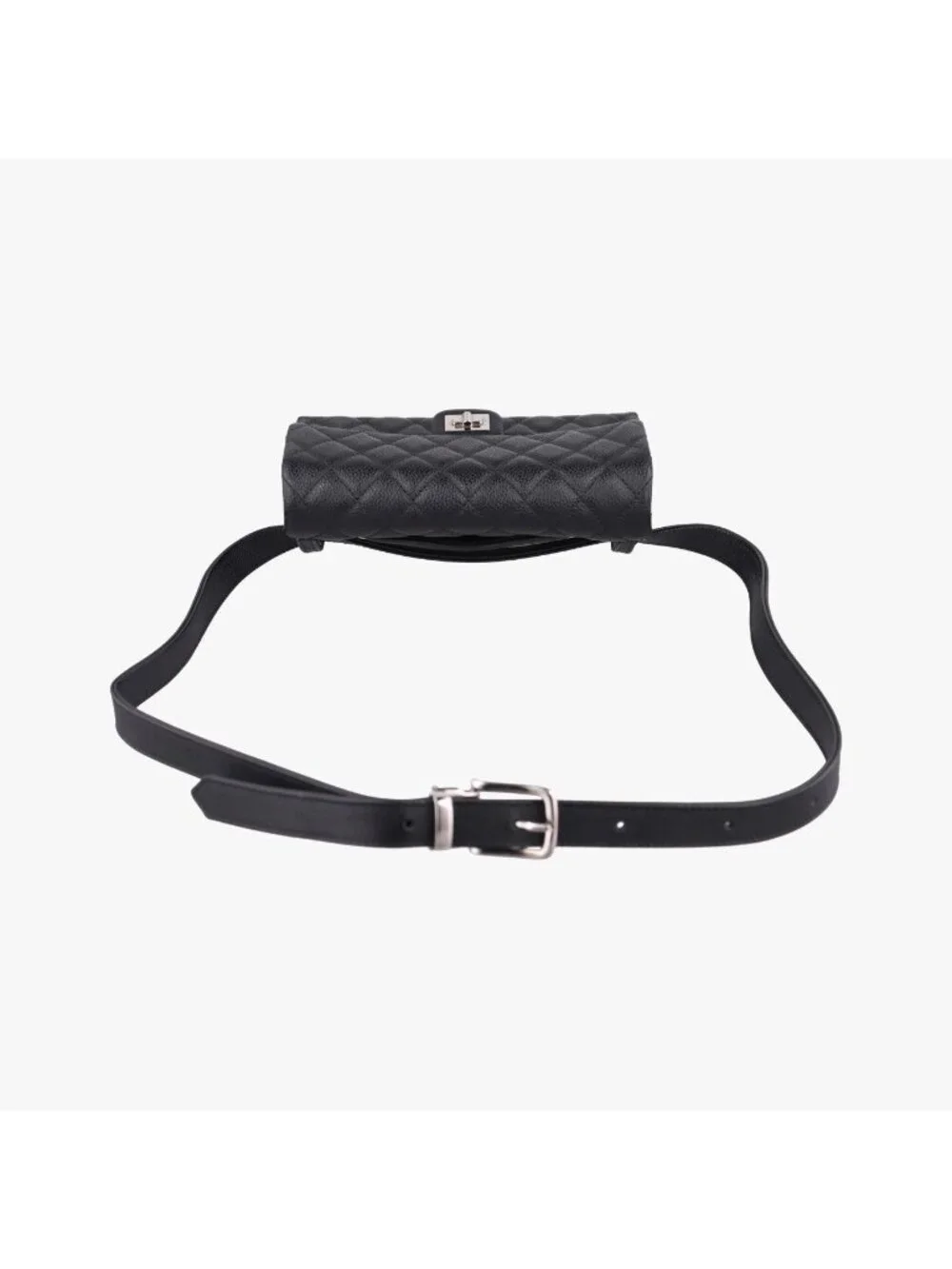 Chanel Quilted 2.55 Black Leather Handbag
